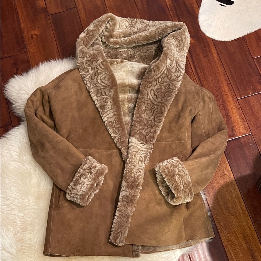 Blue Duck Luxurious Faux Fur Lined Brown Jacket